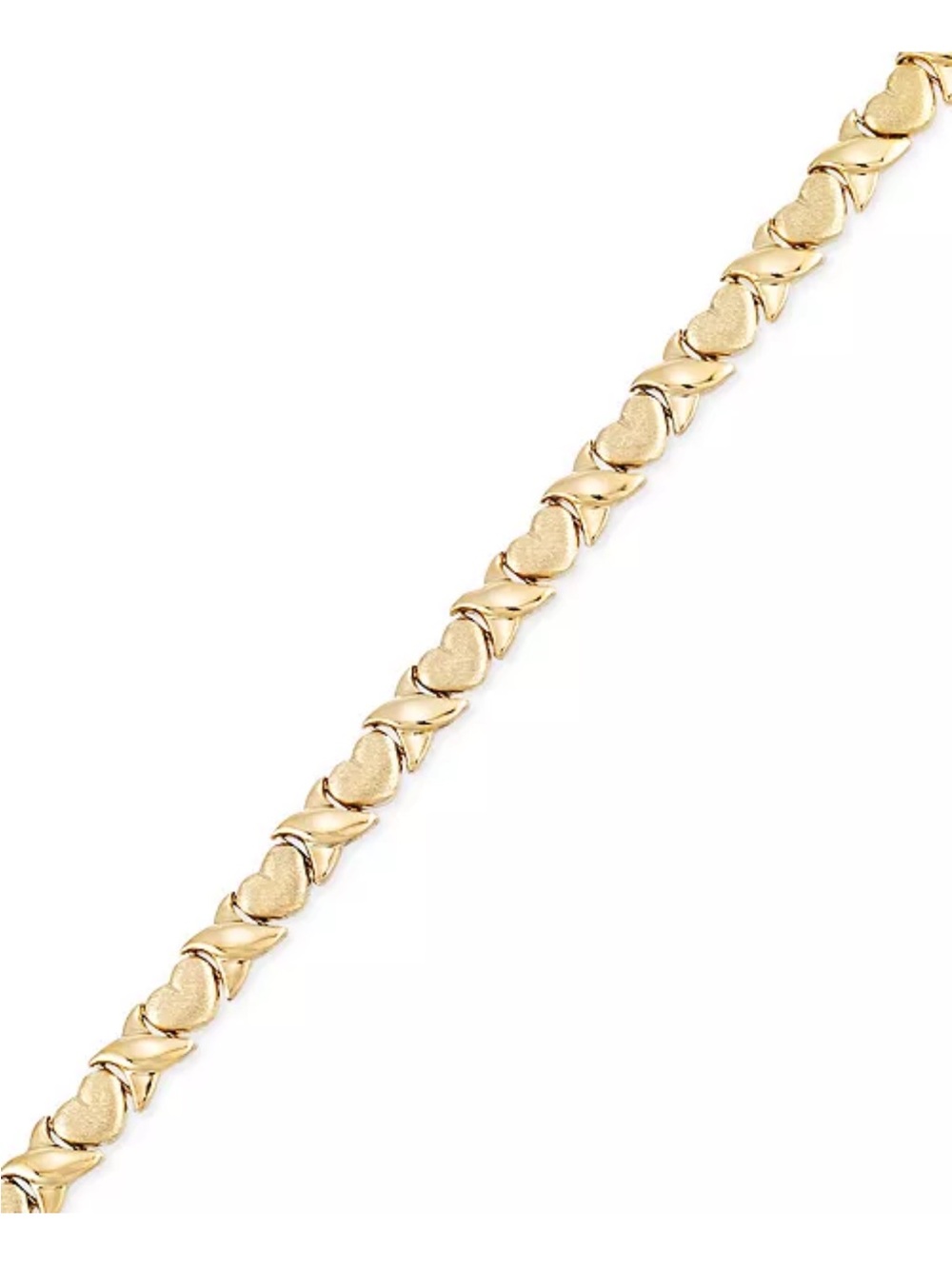 Brighton 10k Gold Tone Heart Link Bracelet